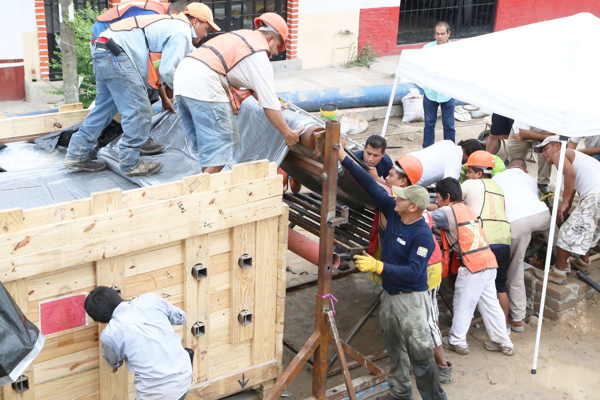 Continúan las obras de rehabilitación del Colector Centro