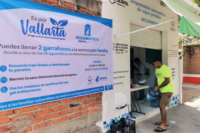 Aguamáticos benefician a más de 3 mil familias vallartenses