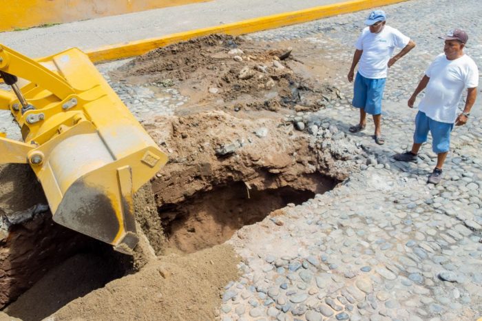 Atiende SEAPAL oportunamente colapso del subcolector Morelos