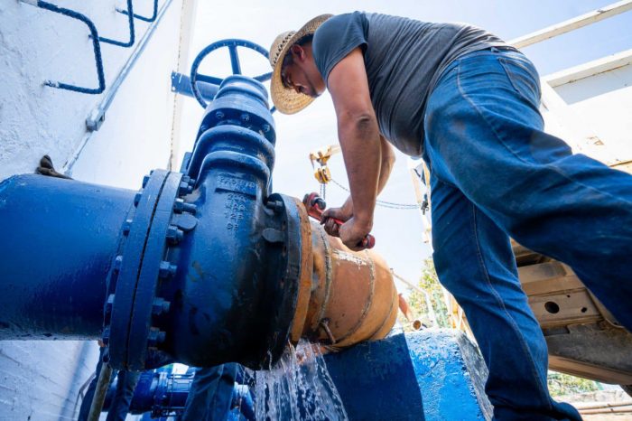 Concluye SEAPAL con éxito sustitución de descarga del Tanque Agua Azul