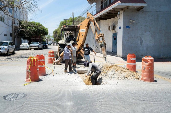 Avanzan obras de SEAPAL en calle Viena