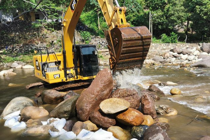 Fortalecen encauzamiento en Planta Potabilizadora Río Cuale