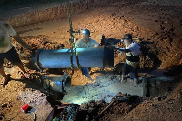 Repara SEAPAL línea de bombeo al tanque El Mangal