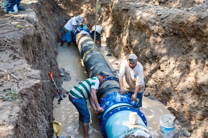 Repara SEAPAL exitosamente línea que abastece a más de 50 colonias de El Pitillal