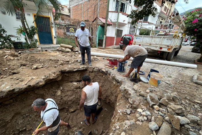Repara SEAPAL Vallarta línea de bombeo de la Galería 3